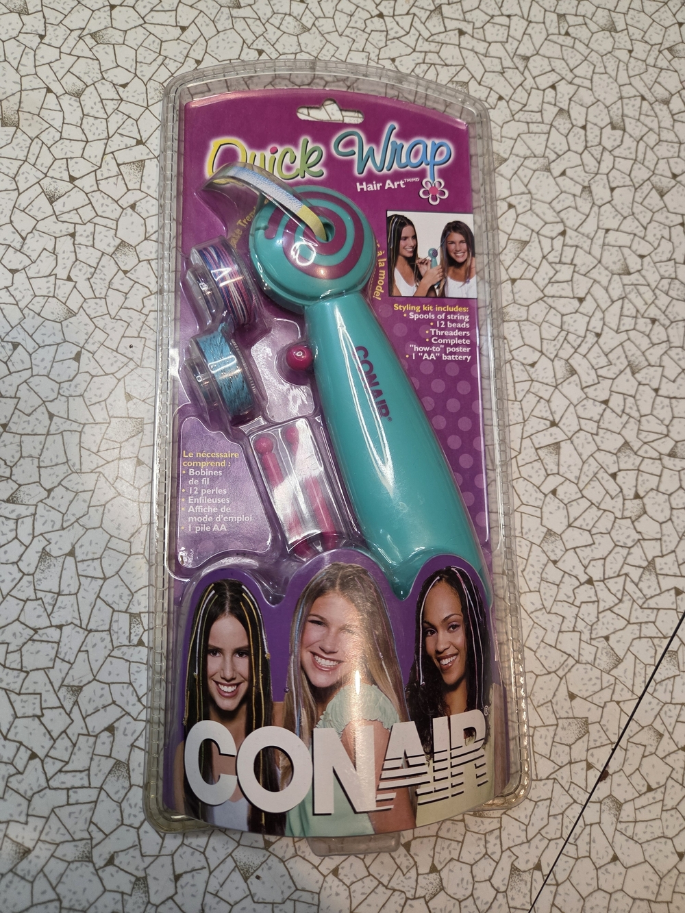 2002- Quick Wrap Hair Art Styling Tool - Turquoise